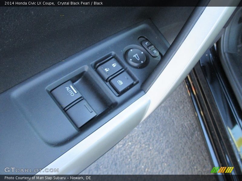 Crystal Black Pearl / Black 2014 Honda Civic LX Coupe