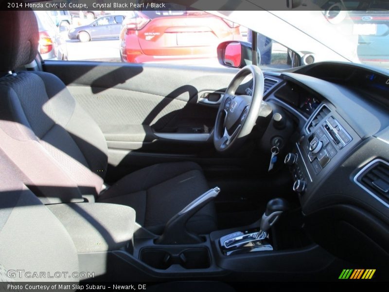 Crystal Black Pearl / Black 2014 Honda Civic LX Coupe