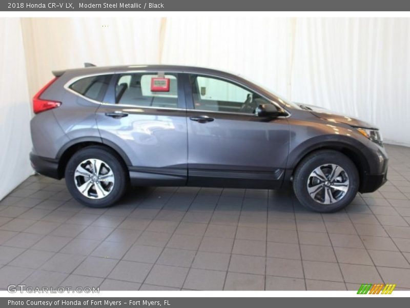 Modern Steel Metallic / Black 2018 Honda CR-V LX