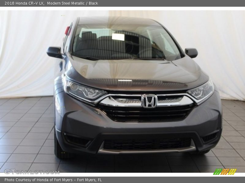 Modern Steel Metallic / Black 2018 Honda CR-V LX