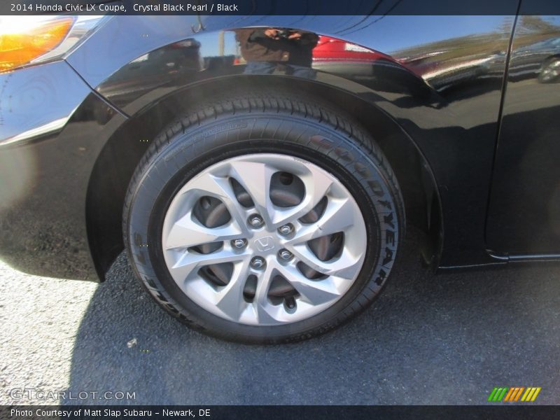 Crystal Black Pearl / Black 2014 Honda Civic LX Coupe