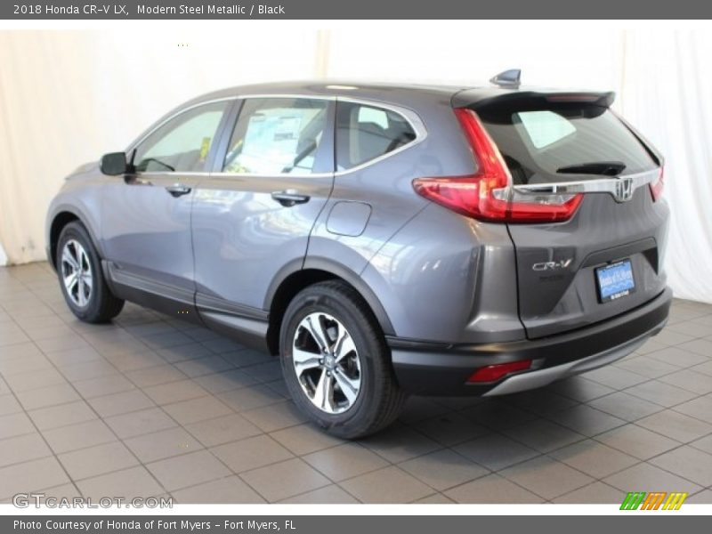 Modern Steel Metallic / Black 2018 Honda CR-V LX