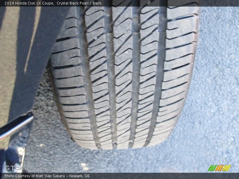 Crystal Black Pearl / Black 2014 Honda Civic LX Coupe