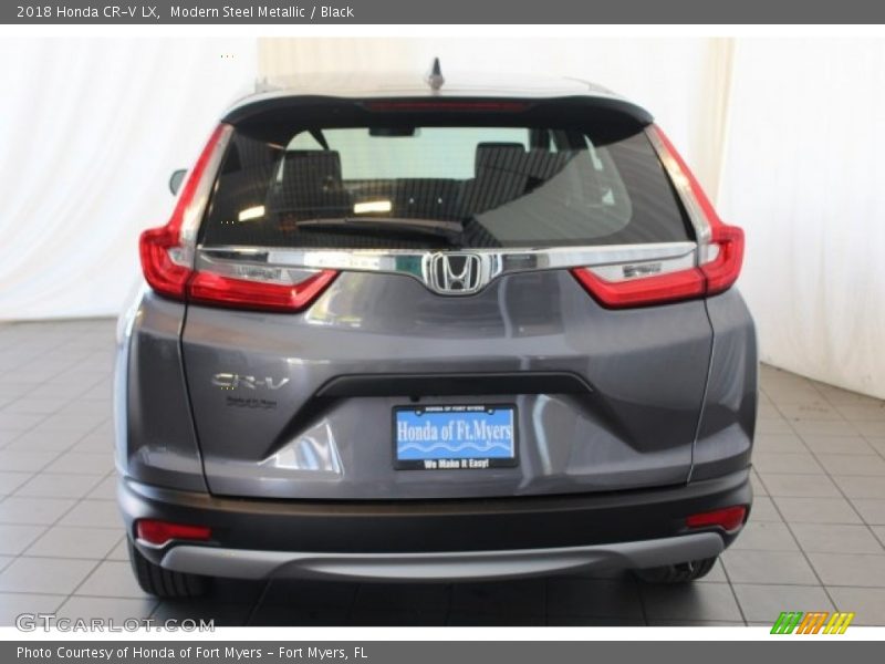 Modern Steel Metallic / Black 2018 Honda CR-V LX