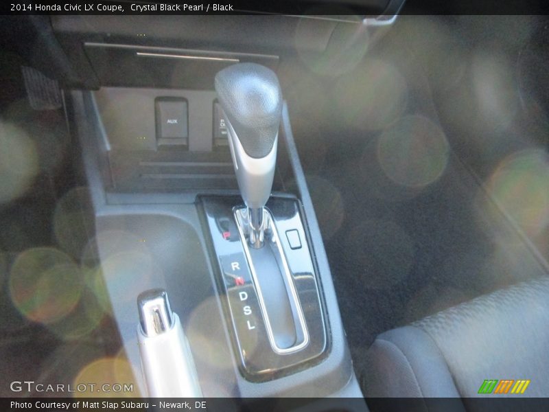 Crystal Black Pearl / Black 2014 Honda Civic LX Coupe