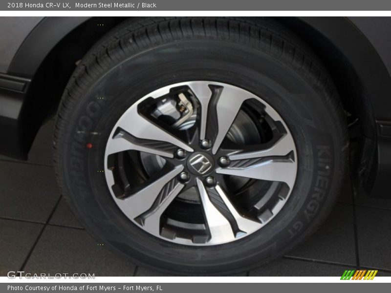 Modern Steel Metallic / Black 2018 Honda CR-V LX