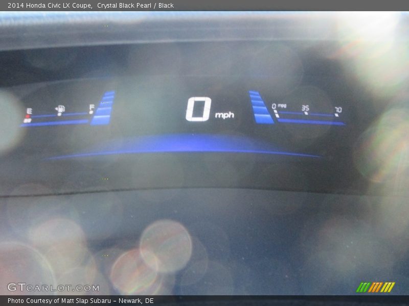 Crystal Black Pearl / Black 2014 Honda Civic LX Coupe