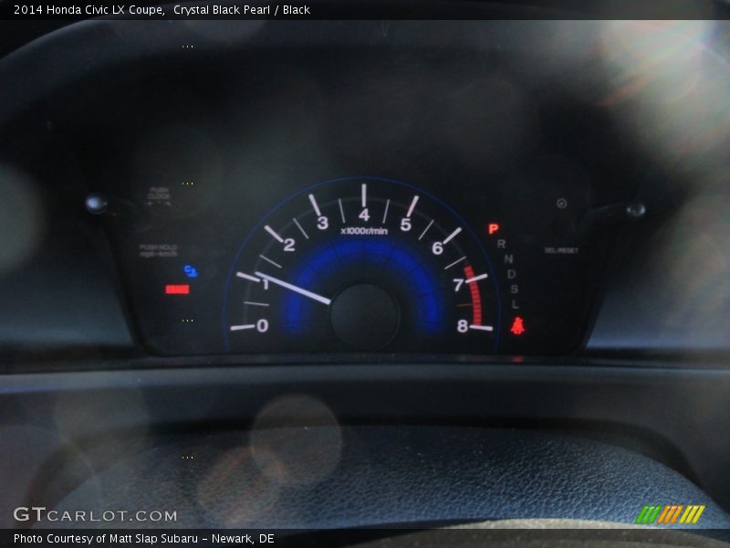 Crystal Black Pearl / Black 2014 Honda Civic LX Coupe