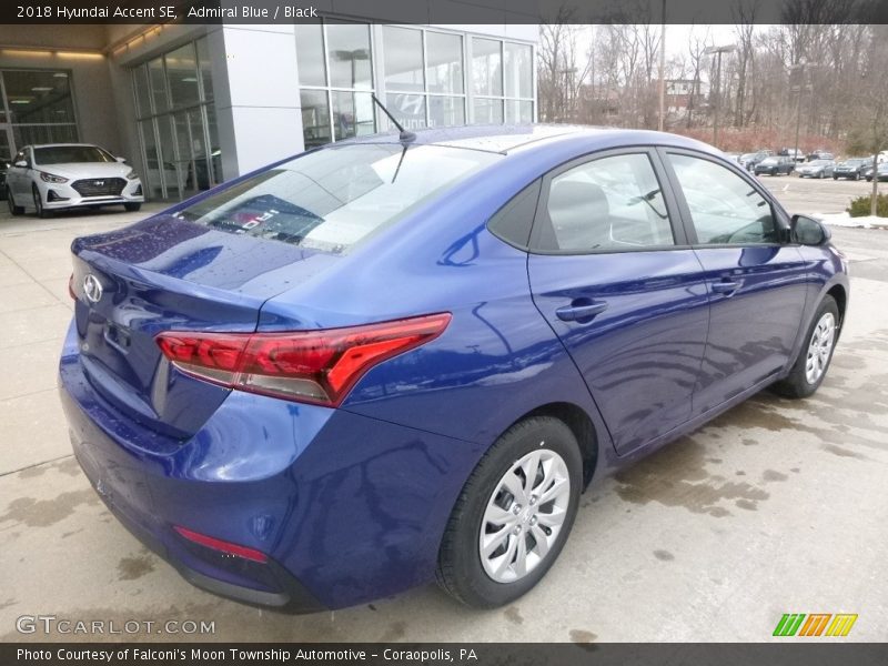 Admiral Blue / Black 2018 Hyundai Accent SE
