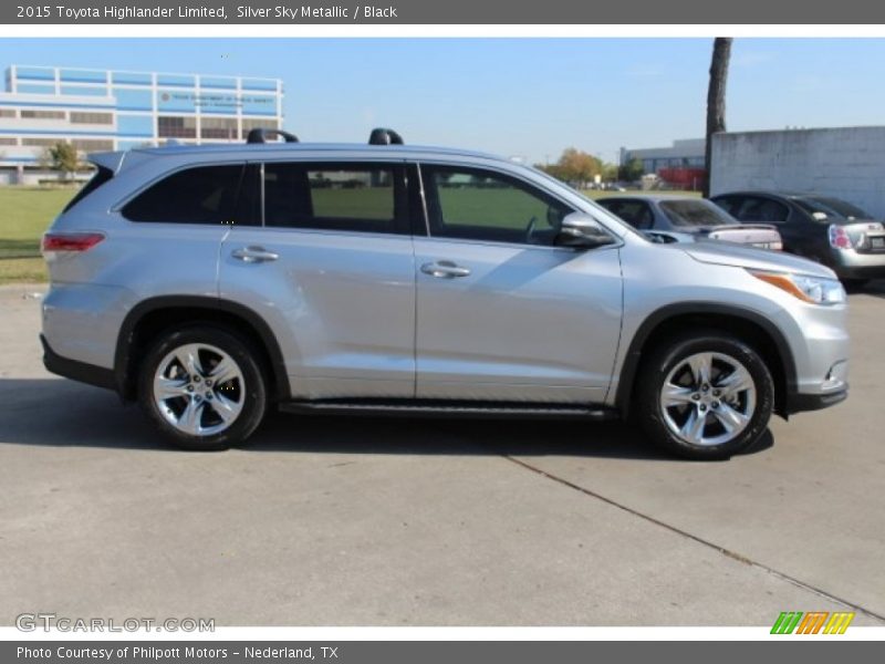 Silver Sky Metallic / Black 2015 Toyota Highlander Limited