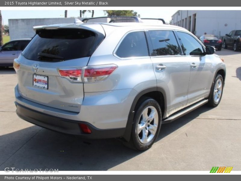 Silver Sky Metallic / Black 2015 Toyota Highlander Limited