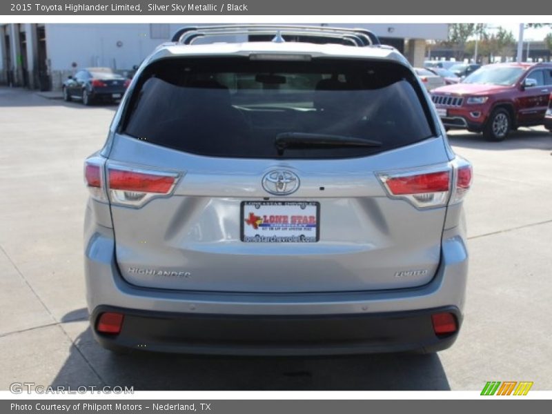 Silver Sky Metallic / Black 2015 Toyota Highlander Limited