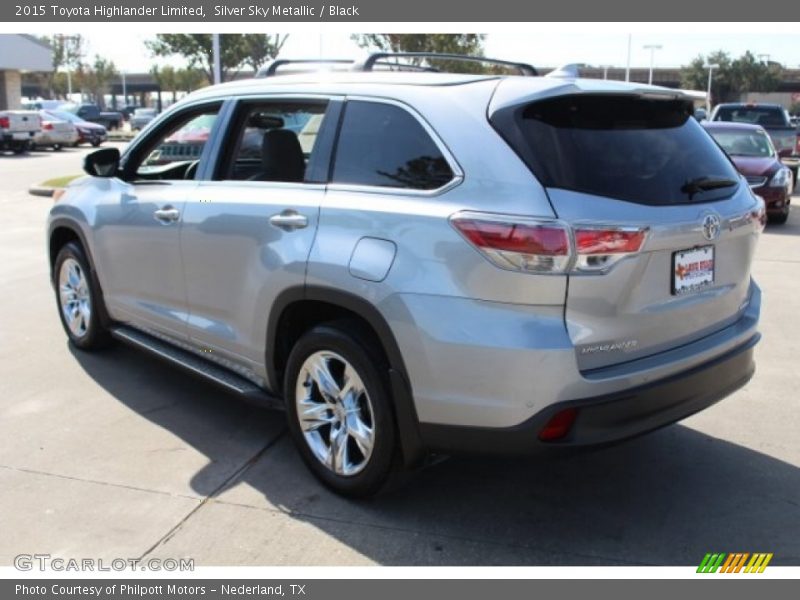 Silver Sky Metallic / Black 2015 Toyota Highlander Limited
