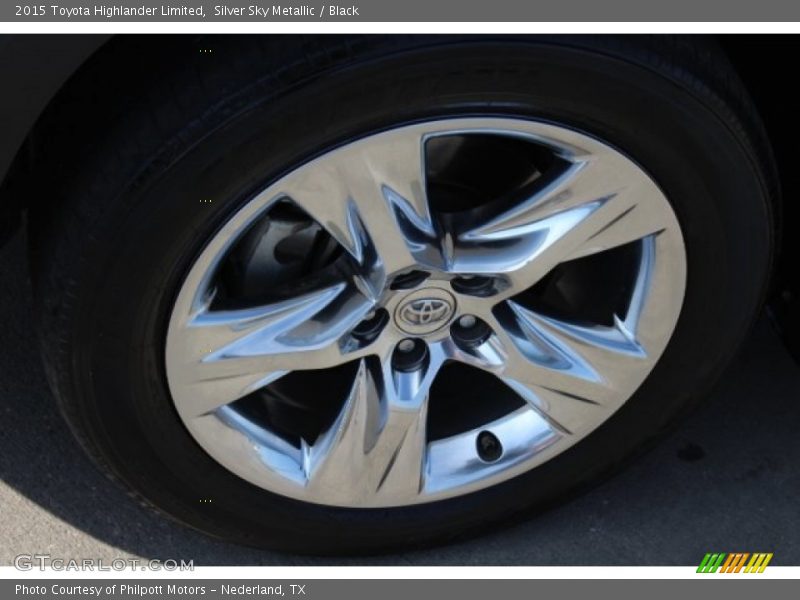 Silver Sky Metallic / Black 2015 Toyota Highlander Limited