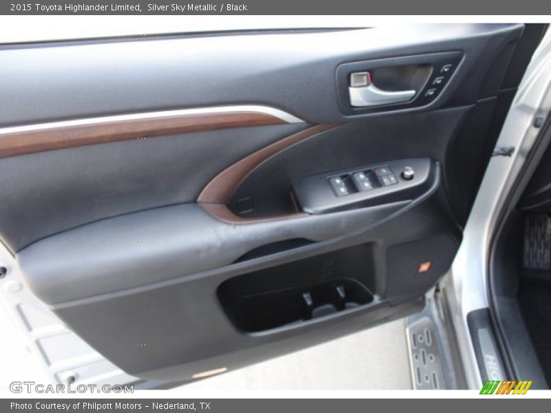 Silver Sky Metallic / Black 2015 Toyota Highlander Limited