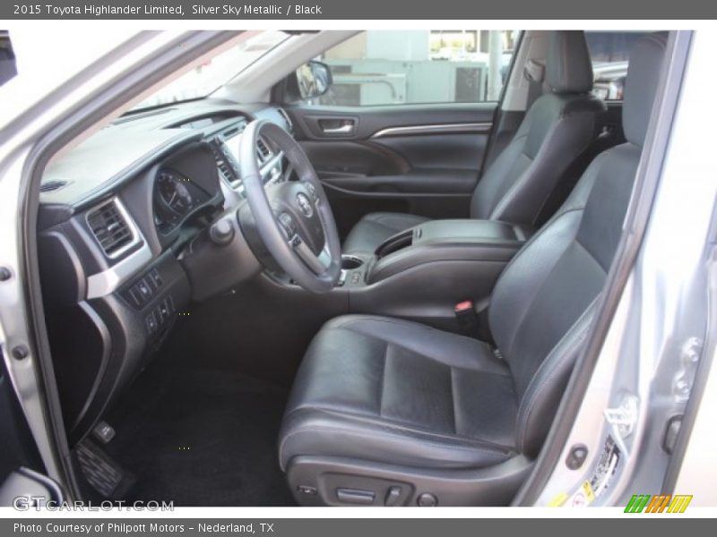 Silver Sky Metallic / Black 2015 Toyota Highlander Limited