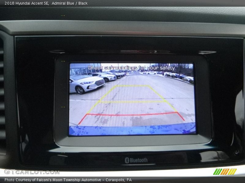 Admiral Blue / Black 2018 Hyundai Accent SE