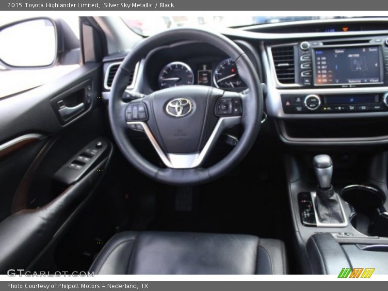 Silver Sky Metallic / Black 2015 Toyota Highlander Limited