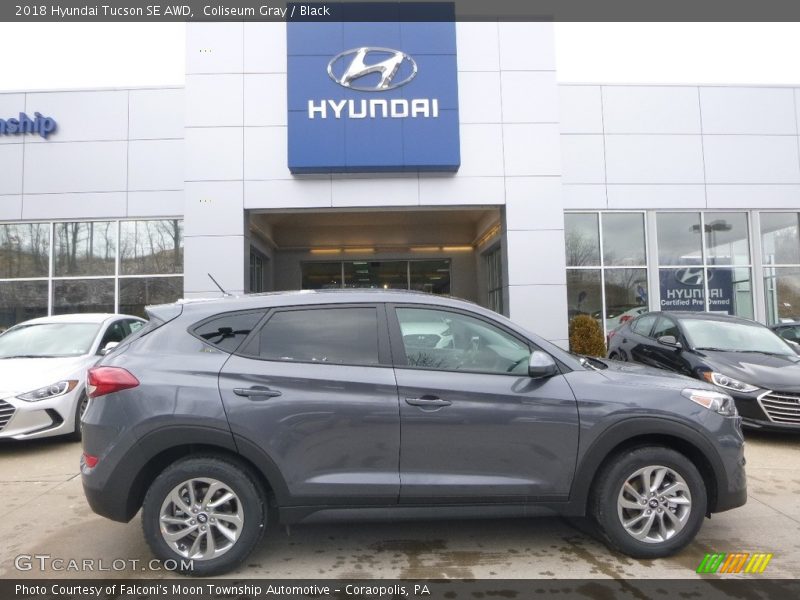 Coliseum Gray / Black 2018 Hyundai Tucson SE AWD
