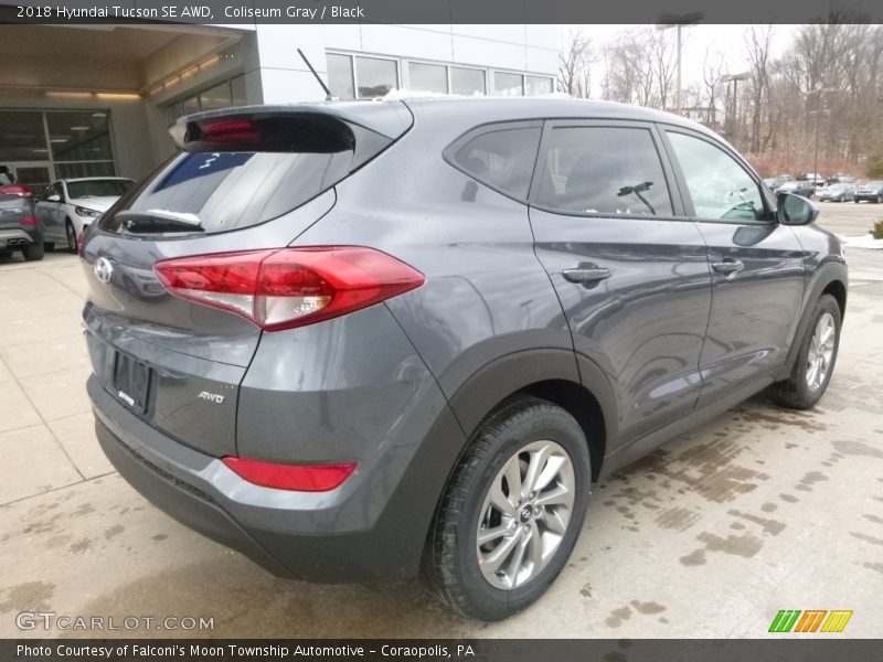 Coliseum Gray / Black 2018 Hyundai Tucson SE AWD