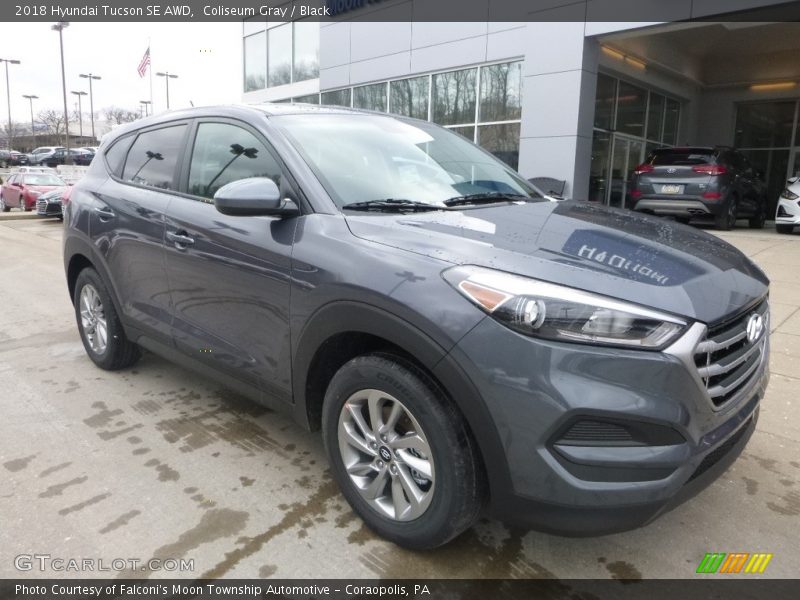 Coliseum Gray / Black 2018 Hyundai Tucson SE AWD