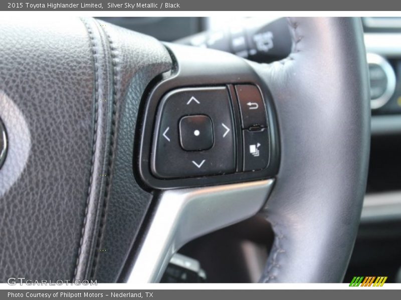 Silver Sky Metallic / Black 2015 Toyota Highlander Limited