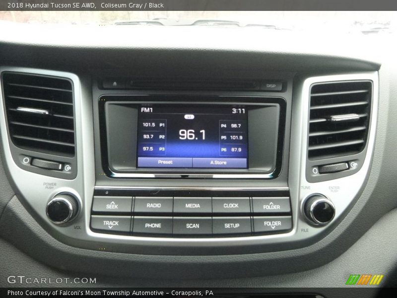 Coliseum Gray / Black 2018 Hyundai Tucson SE AWD