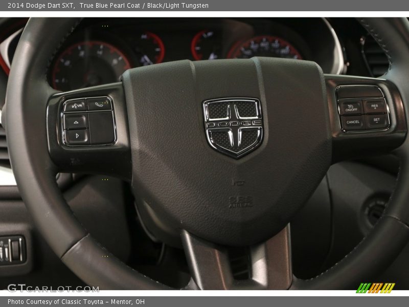 True Blue Pearl Coat / Black/Light Tungsten 2014 Dodge Dart SXT