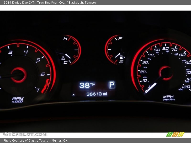 True Blue Pearl Coat / Black/Light Tungsten 2014 Dodge Dart SXT