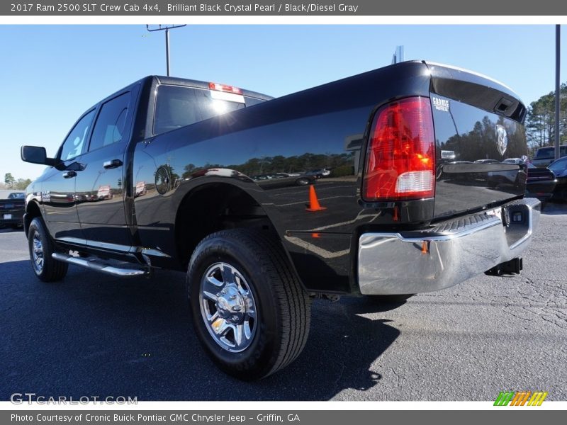 Brilliant Black Crystal Pearl / Black/Diesel Gray 2017 Ram 2500 SLT Crew Cab 4x4