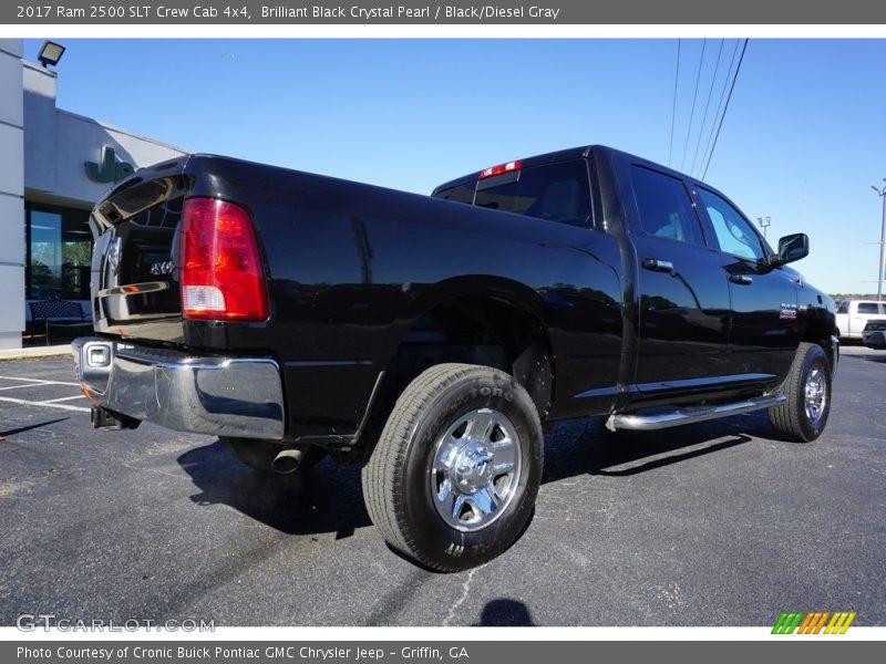Brilliant Black Crystal Pearl / Black/Diesel Gray 2017 Ram 2500 SLT Crew Cab 4x4