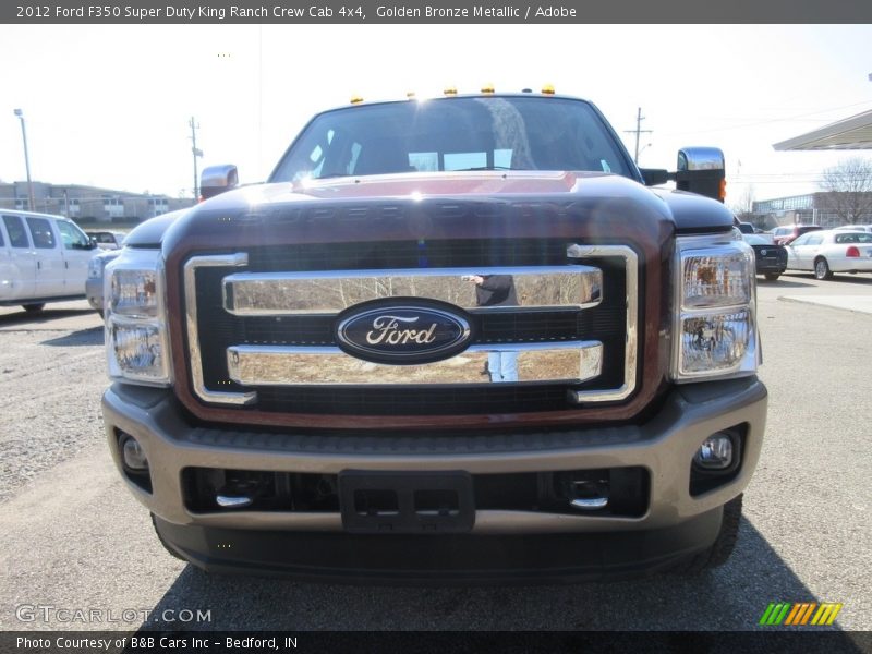 Golden Bronze Metallic / Adobe 2012 Ford F350 Super Duty King Ranch Crew Cab 4x4