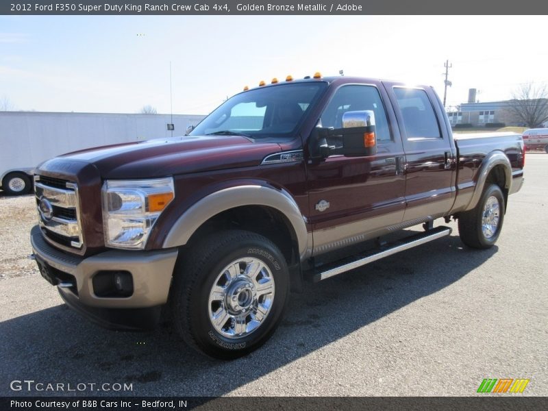 Golden Bronze Metallic / Adobe 2012 Ford F350 Super Duty King Ranch Crew Cab 4x4