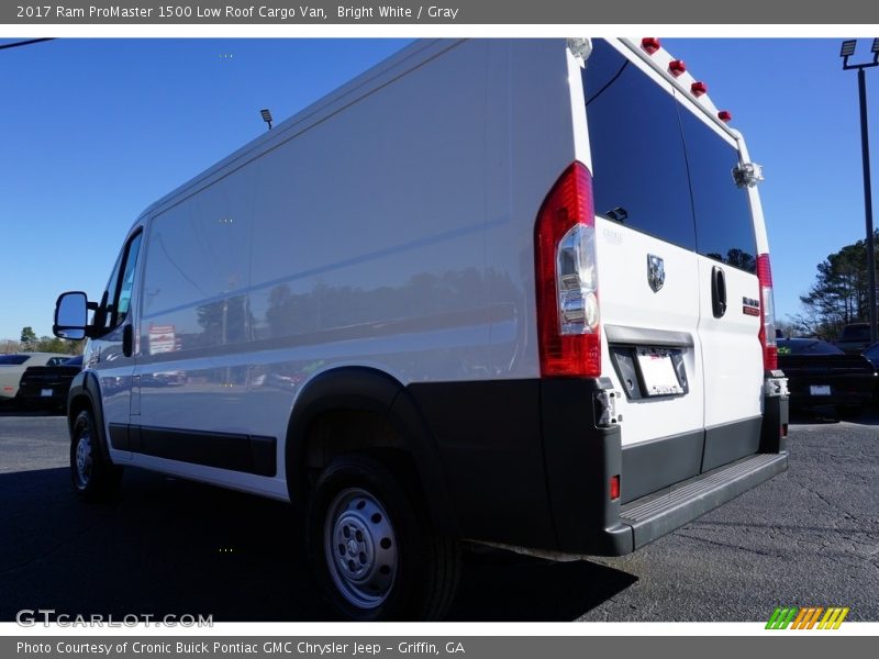 Bright White / Gray 2017 Ram ProMaster 1500 Low Roof Cargo Van
