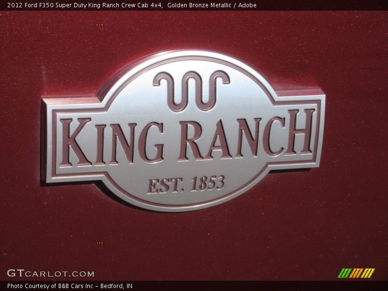 Golden Bronze Metallic / Adobe 2012 Ford F350 Super Duty King Ranch Crew Cab 4x4