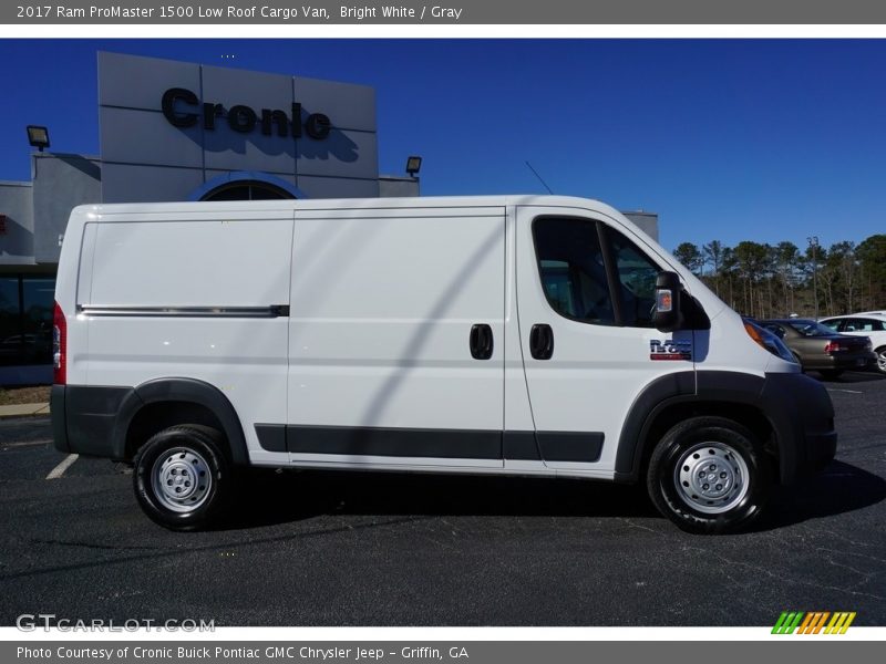 Bright White / Gray 2017 Ram ProMaster 1500 Low Roof Cargo Van