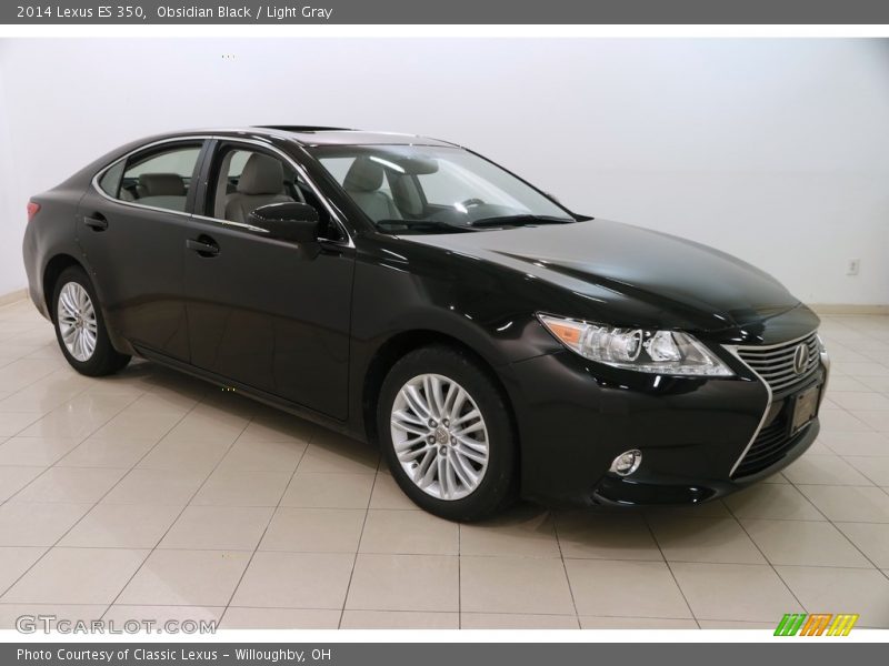 Obsidian Black / Light Gray 2014 Lexus ES 350
