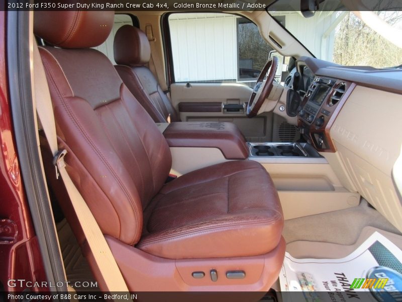 Golden Bronze Metallic / Adobe 2012 Ford F350 Super Duty King Ranch Crew Cab 4x4