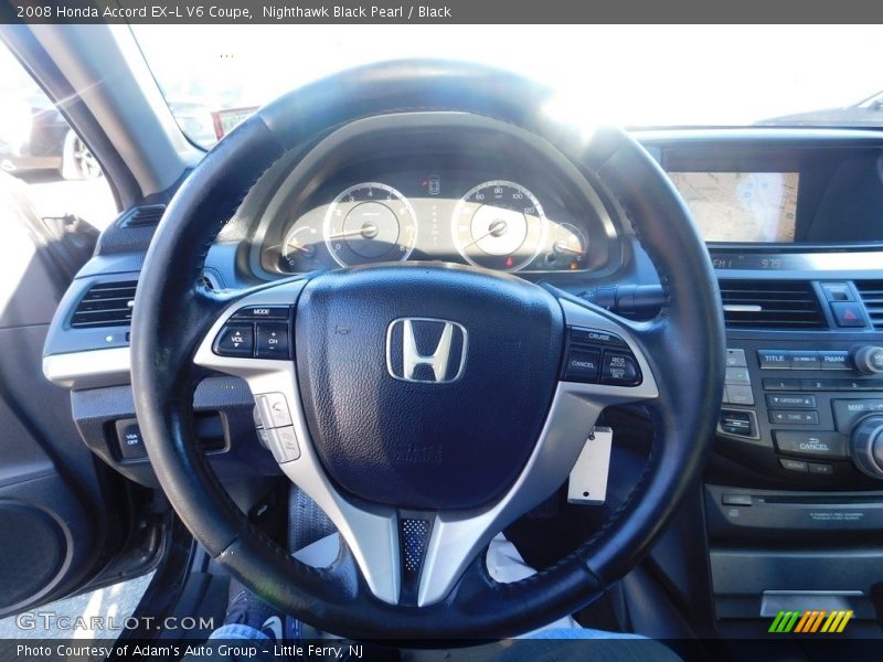 Nighthawk Black Pearl / Black 2008 Honda Accord EX-L V6 Coupe