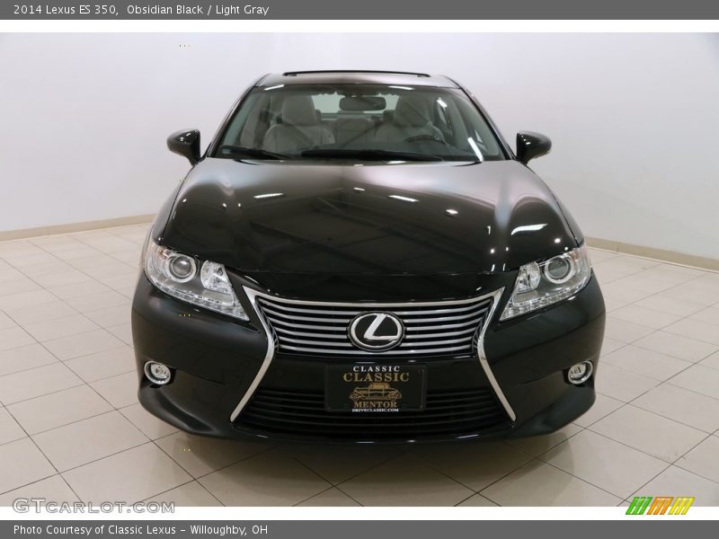 Obsidian Black / Light Gray 2014 Lexus ES 350