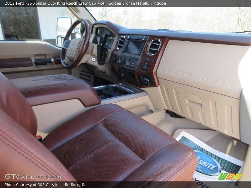 Golden Bronze Metallic / Adobe 2012 Ford F350 Super Duty King Ranch Crew Cab 4x4
