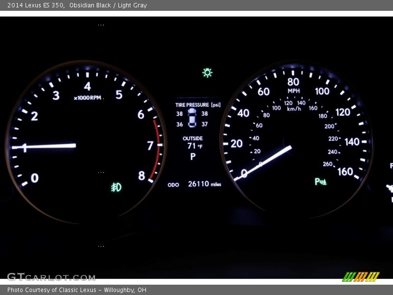 Obsidian Black / Light Gray 2014 Lexus ES 350
