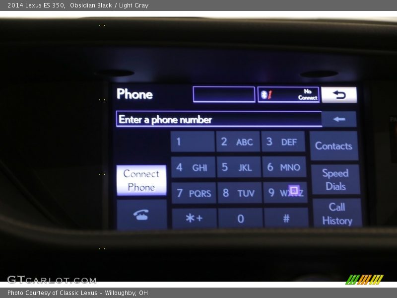 Obsidian Black / Light Gray 2014 Lexus ES 350