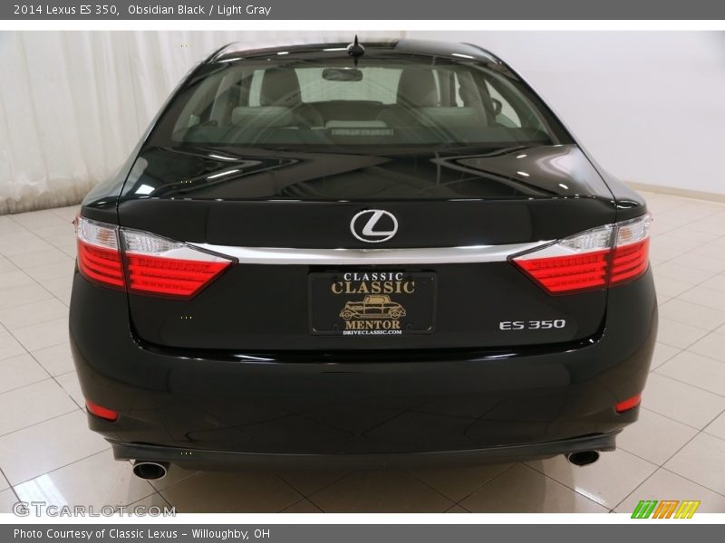 Obsidian Black / Light Gray 2014 Lexus ES 350