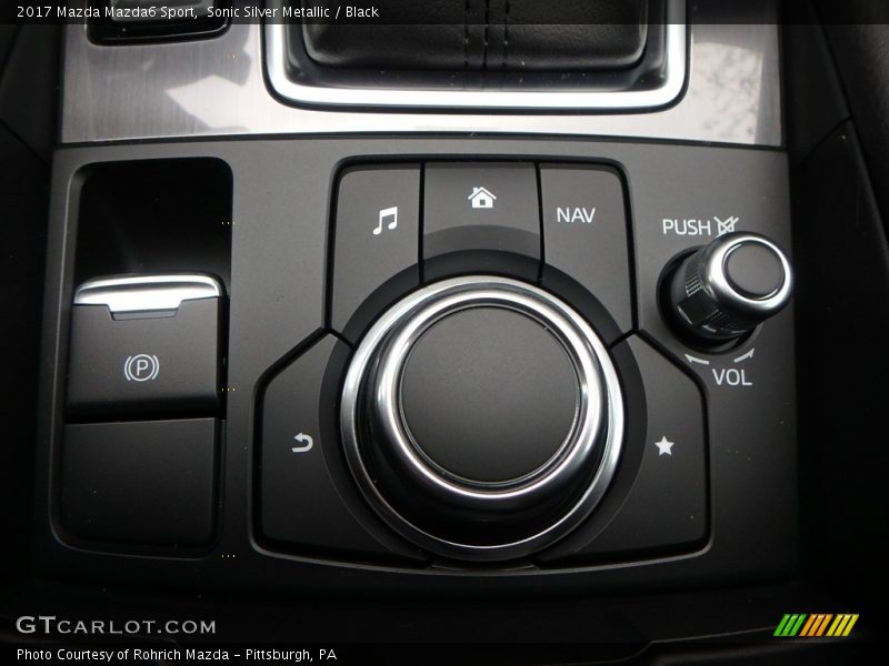 Sonic Silver Metallic / Black 2017 Mazda Mazda6 Sport