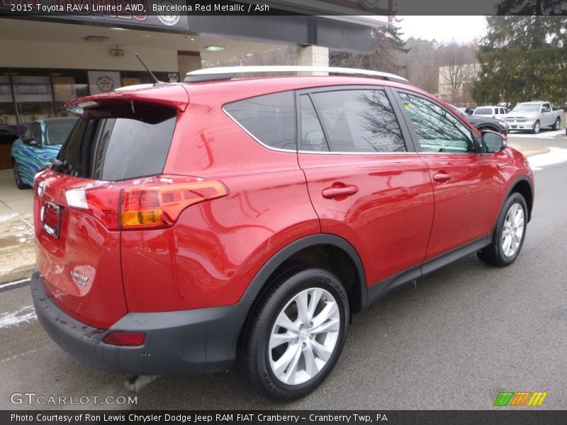 Barcelona Red Metallic / Ash 2015 Toyota RAV4 Limited AWD