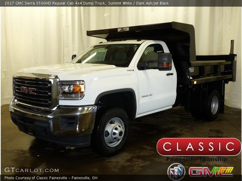 Summit White / Dark Ash/Jet Black 2017 GMC Sierra 3500HD Regular Cab 4x4 Dump Truck