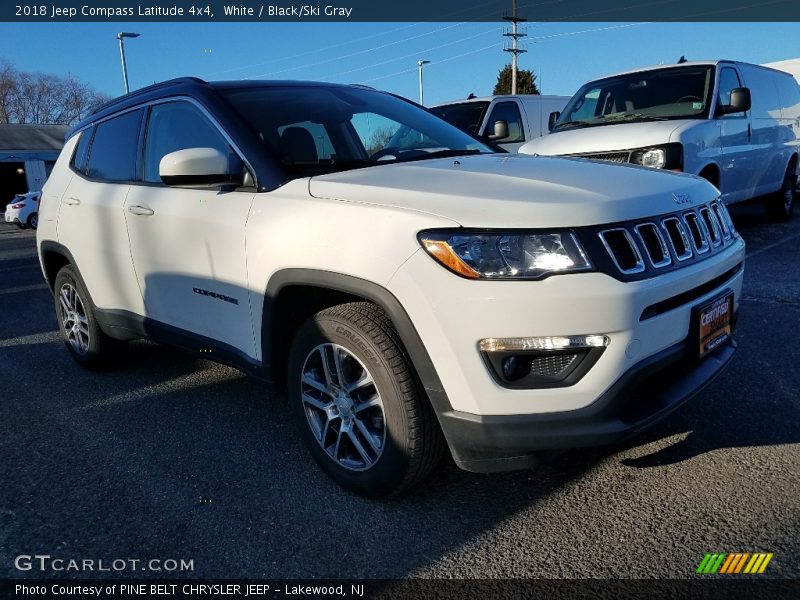 White / Black/Ski Gray 2018 Jeep Compass Latitude 4x4