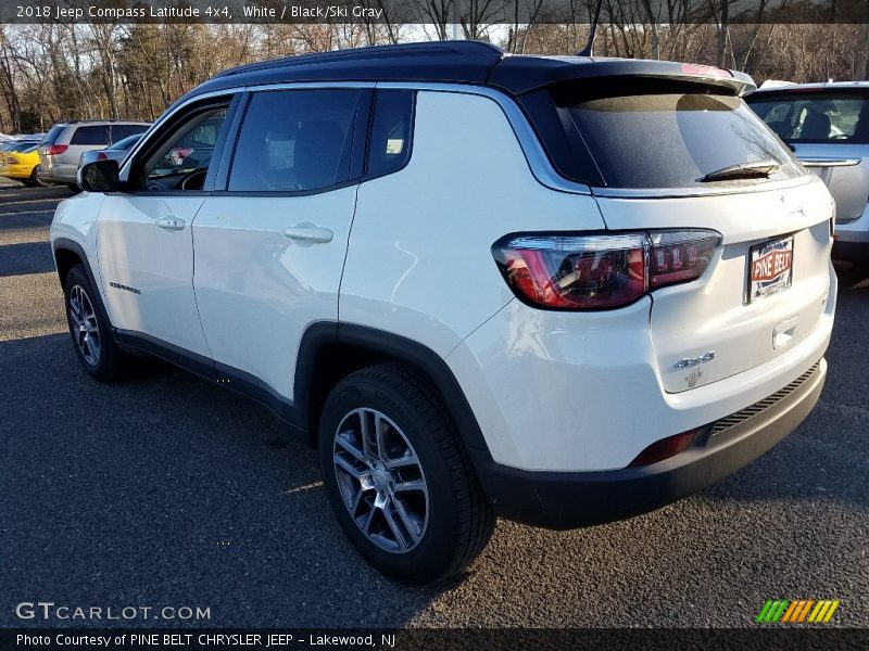 White / Black/Ski Gray 2018 Jeep Compass Latitude 4x4