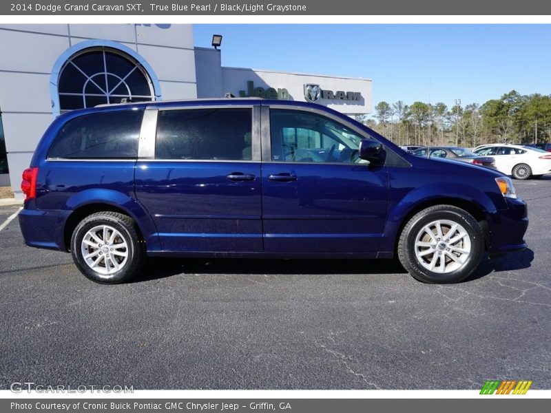 True Blue Pearl / Black/Light Graystone 2014 Dodge Grand Caravan SXT